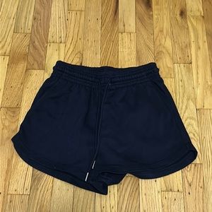 navy blue sweat shorts